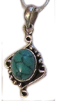 Turquoise Stone Pendent SP-215